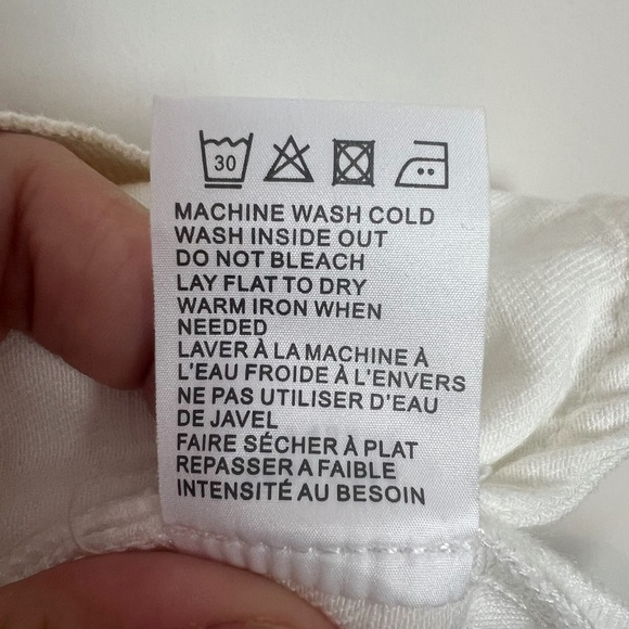 Sandrine Rose x Free People Women’s White Open Front Tie Denim Kimono Jacket New - Picture 8 of 8